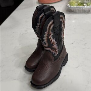 Dream Pairs Kids Brown and Black Boots